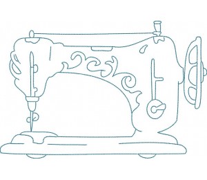 Stickdatei - Vintage Nähmaschine